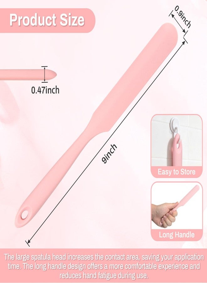 RAQEHO 3 Reusable Silicone Wax Spatula - Non-stick Wax Applicator Stir Sticks for Face Boby Hair Removal Waxing Accessories Removal Product Esthetician Supplies Professional For Home Beauty Salon Use. - Image 2